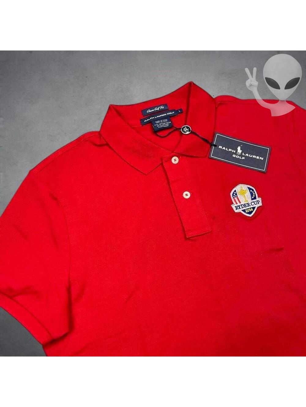 Polo Ralph Lauren Ryder Cup Golf Shirt Women Size XL Red Short Sleeve - Picture 2 of 8